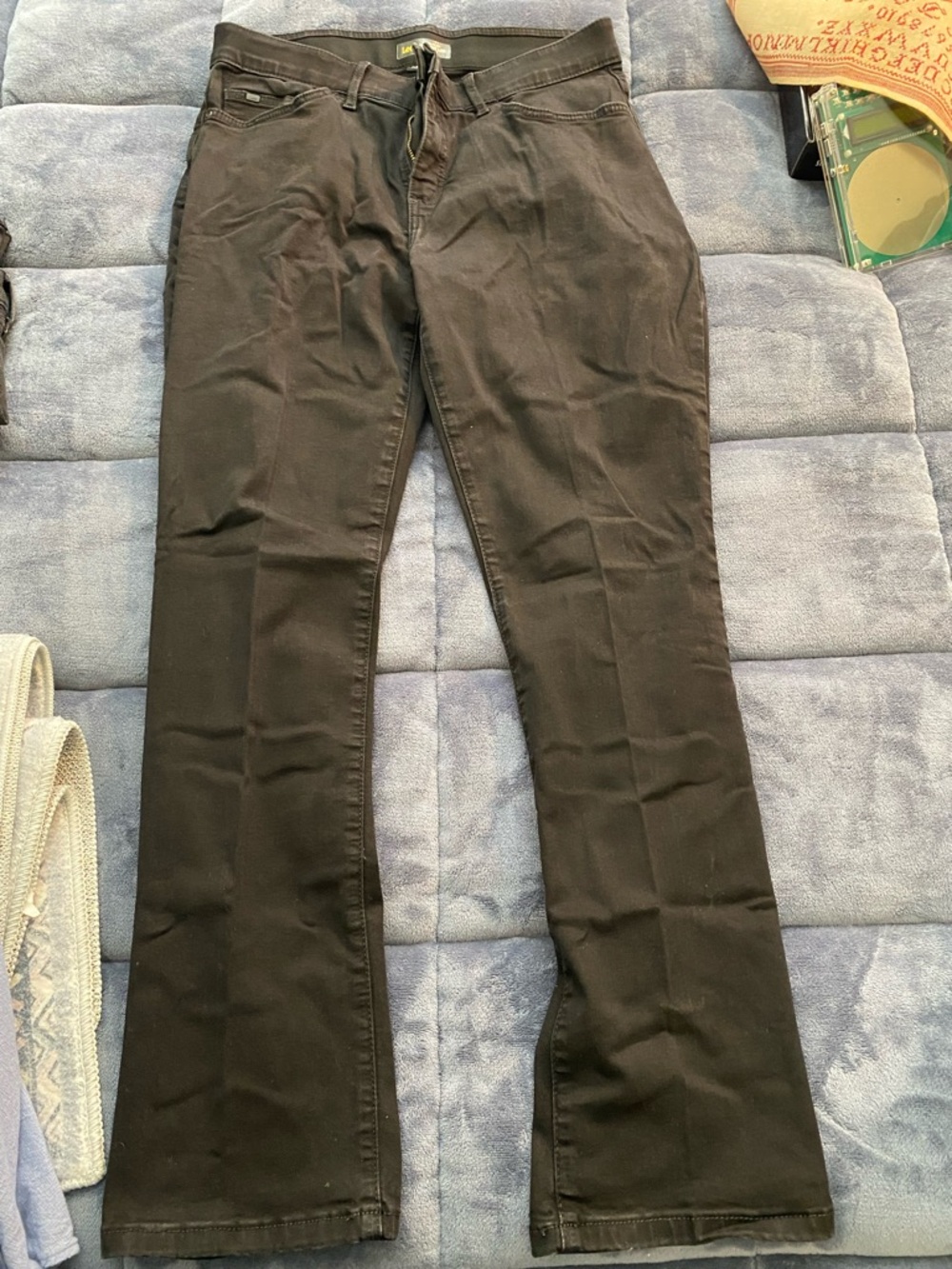 Lee Black Straight-Leg Jeans